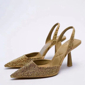  sapato feminino, scarpin salto fino, scarpin salto alto, scarpin bico fino, salto alto scarpin, scarpin dourado,