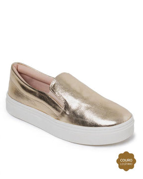 Tênis Slip On Couro Alice