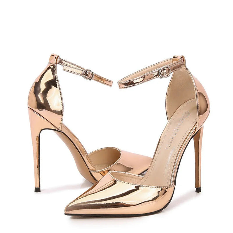  sapato feminino, scarpin salto fino, scarpin salto alto, scarpin bico fino, salto alto scarpin, scarpin dourado, scarpin prata,